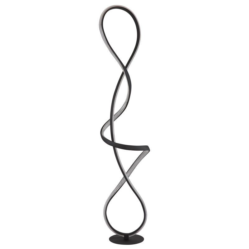 133cm Matte LED Novelty Floor Lamp, Black