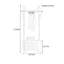 Armoire portemanteau en bois de frêne-130036038