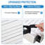 Aluminum Telescoping Plank, 440lbs Capacity, Extension Scaffolding Plank with Skid-Proof Platform Scaffold Ladder Accessory-182440018