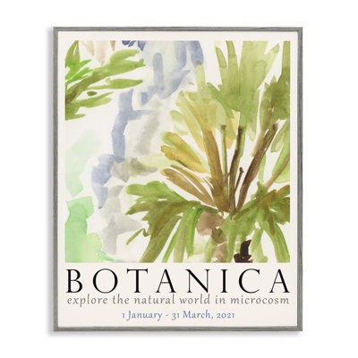  Botanica Museum Poster White Framed Giclee Art by June Erica Vess
