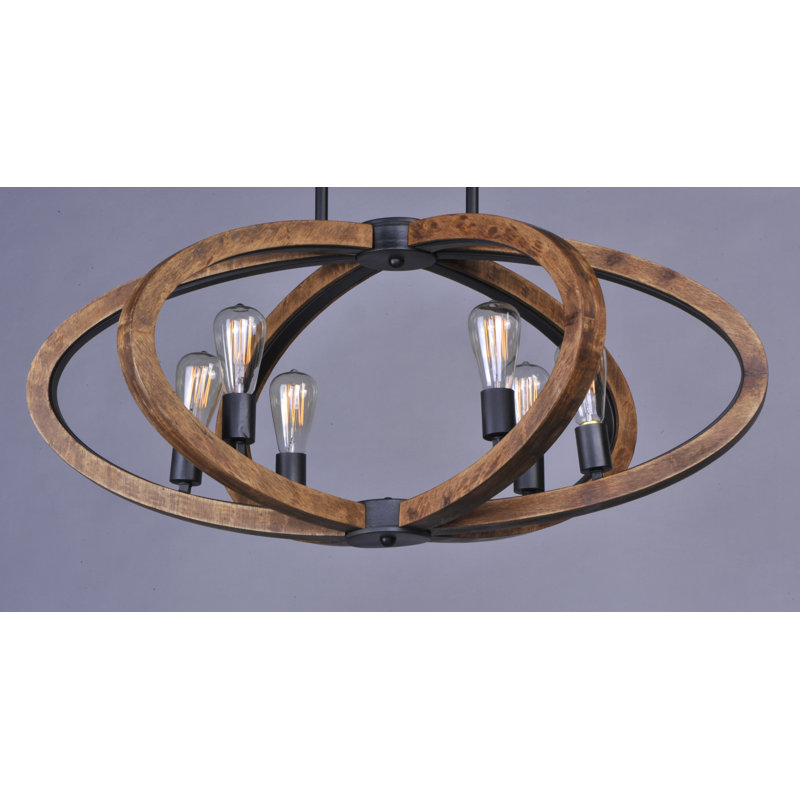 Leaman 6 - Light Dimmable Geometric Chandelier