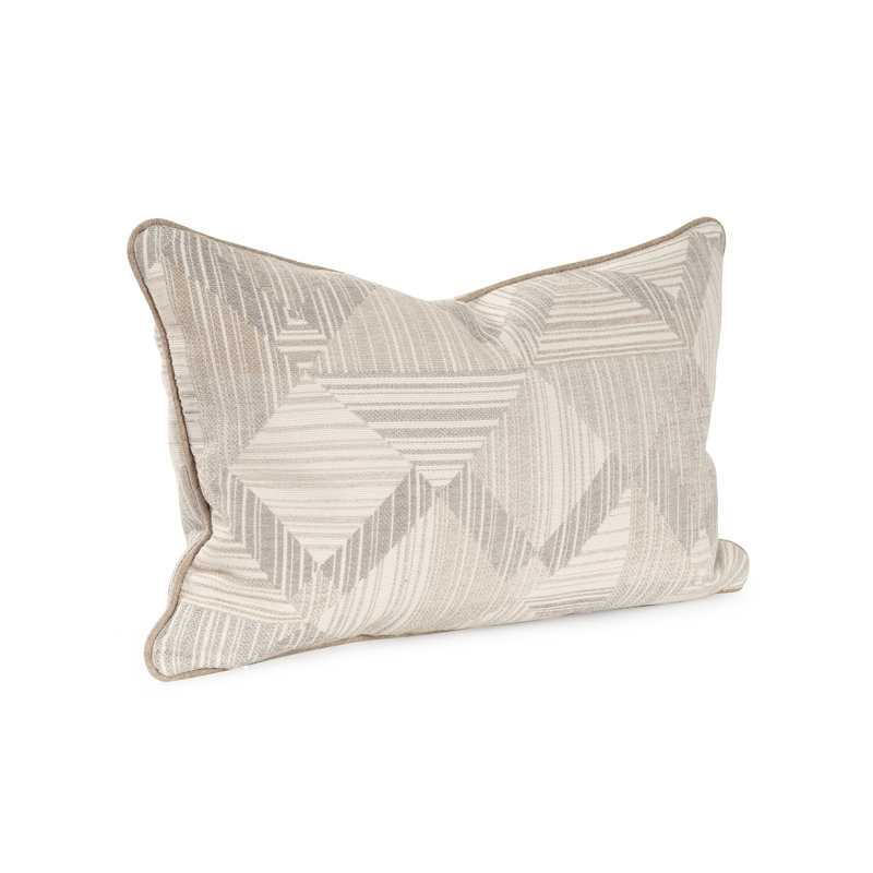 Oreiller en duvet Prisma 14 x 22, Rectangle H 14 po x l 22 po,  Brun / gris, Mélange de duvet