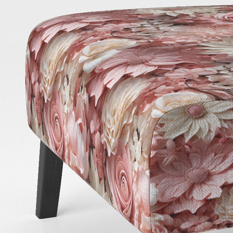 Fauteuil de chambre rembourré Pink I