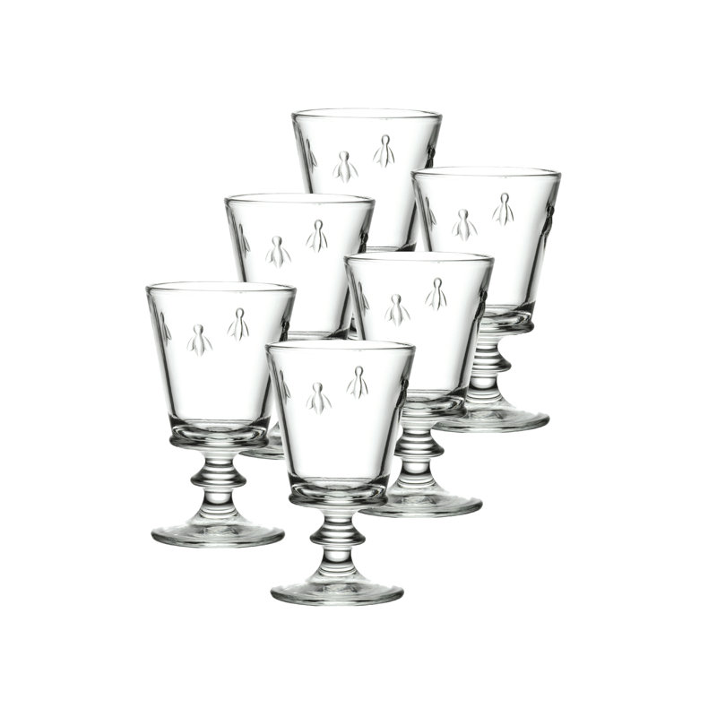 Napoleon Bee 12 oz. Crystal Goblet, 12 oz, Clear