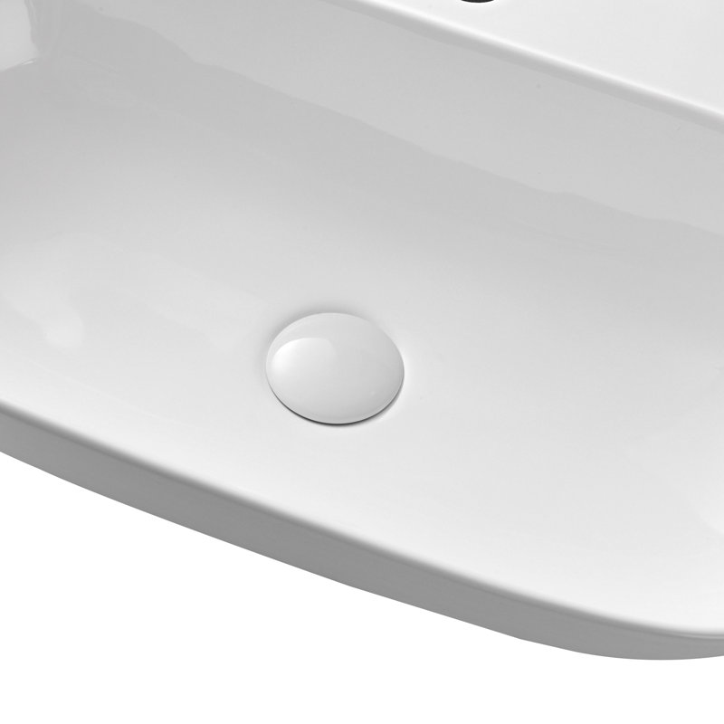 Paklorde 15.55 " Ceramic Oval Bathroom Sink