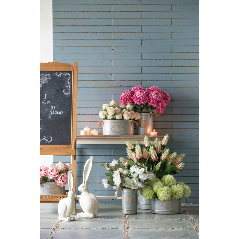 Ensemble de 3 pots décoratifs en métal Huxley