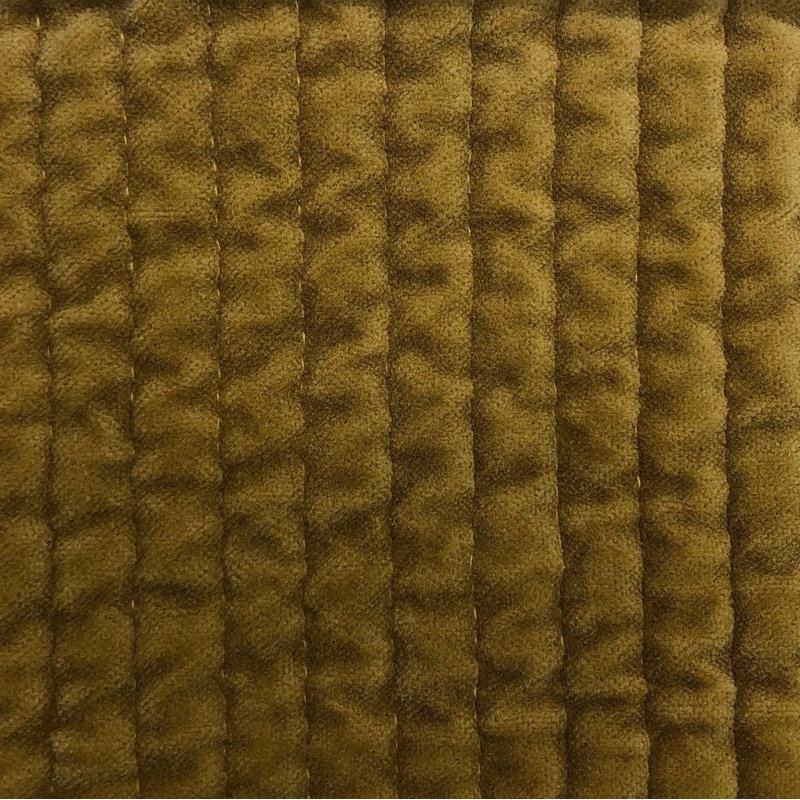 Tuscan Twin Velvet Quilt with Channel Stitching