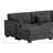 Maelina 7 - Piece Upholstered Gray Corduroy Modular Sectional Sofa with Pillow Back and Removable Ottoman-108111416