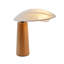 Lampe de chevet 14 po en bois pour salon contemporain