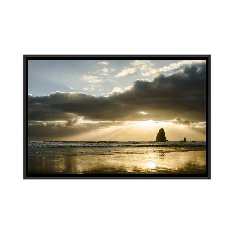 «Basking in Light», reproduction de photo sur toile, H 18 po x l 26 po x P 1,5 po, Toile avec cadre noir, Pas de tapis