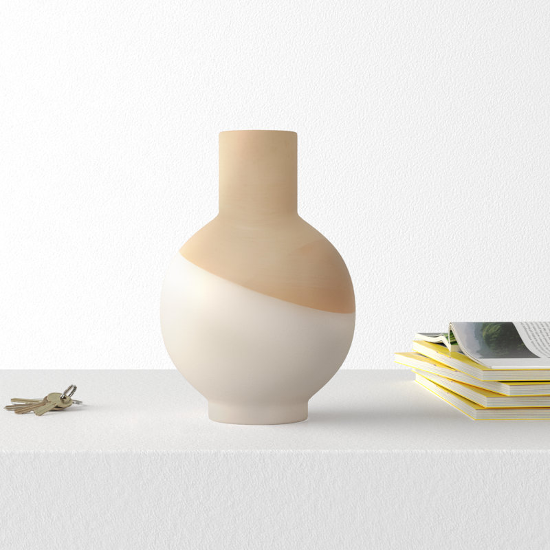 Tammy Handmade Ceramic Table Vase, 10" H x 7" W x 7" D