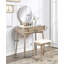 Bureau de coiffeuse en bois avec tabouret-132903245