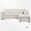 Canapé modulaire rembourré 4 pièces avec repose-pieds-102402905