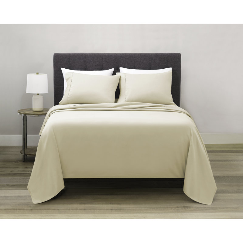 Microfiber Twill Sheet Set, Sand , King 