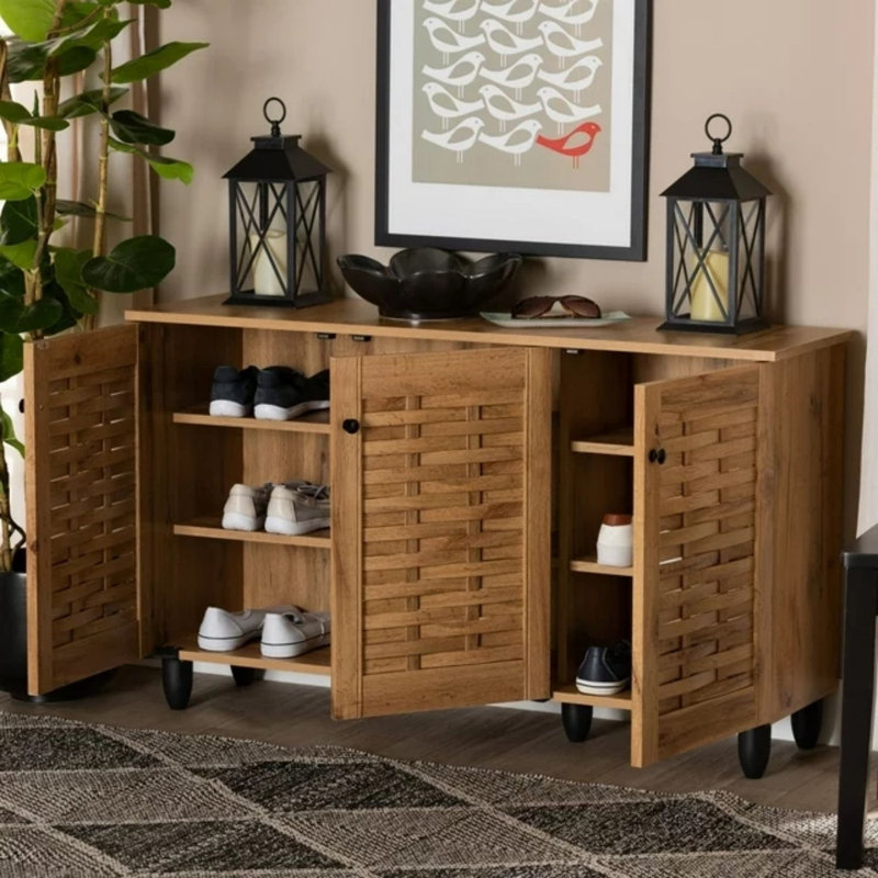 24 Pair Shoe Storage Cabinet