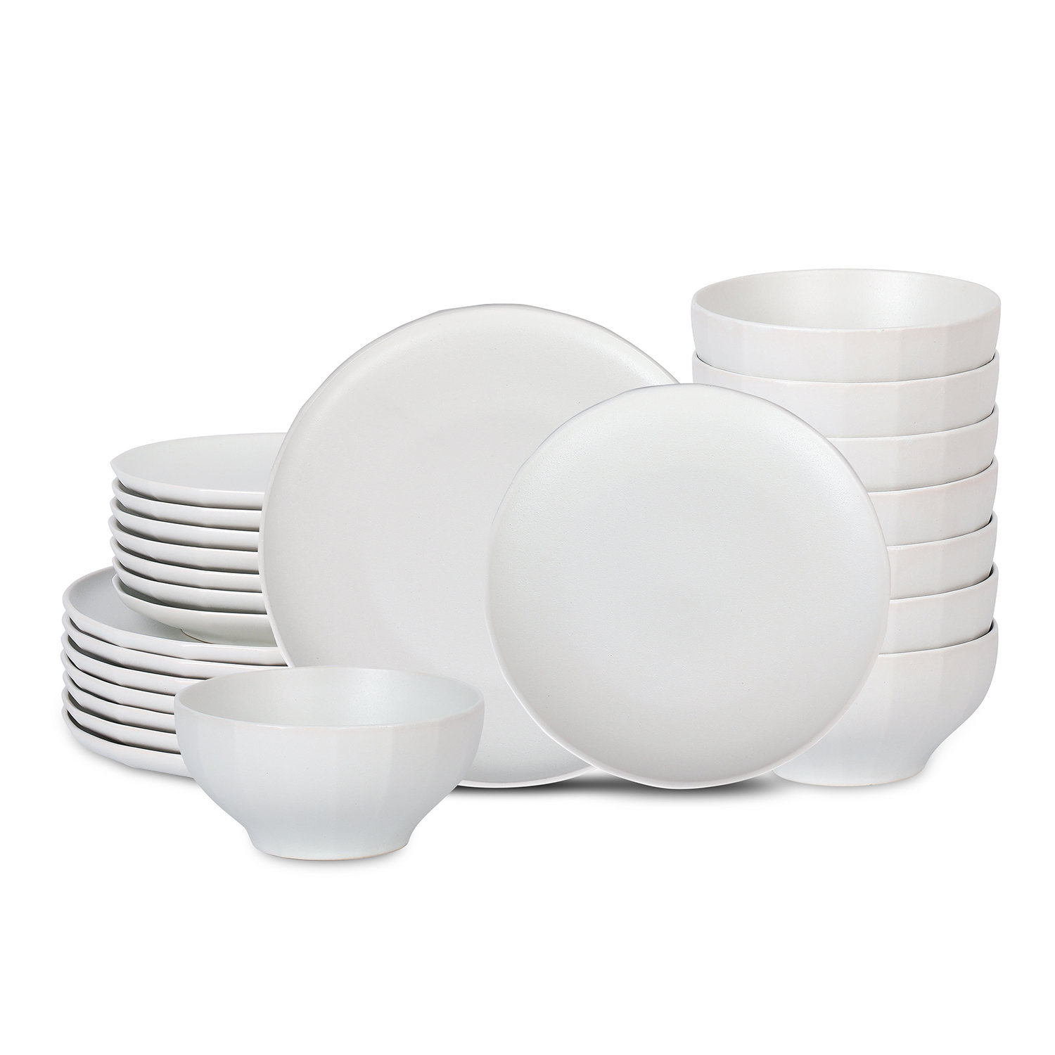 Stone Lain Rio 24-Piece Dinnerware Set Stoneware, Beige