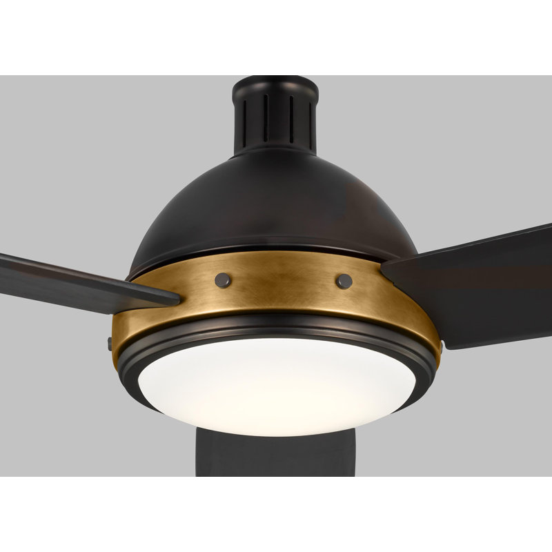 Hicks LED Downrod Ceiling Fan, Deep Bronze