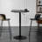 Hulker Round Pub Dining Table Height Adjustable With Wooden Tabletop Home Bar-91375998