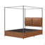 Upholstered Vegan Leather Bed