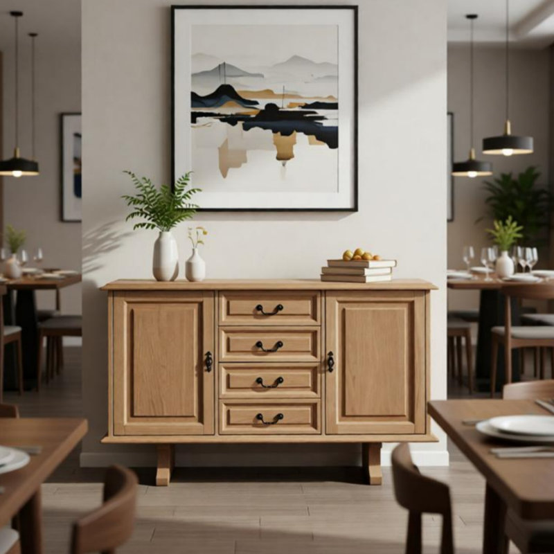 Buffet Retro Country, H 35,43 po x l 60,63 po x P 19,69 po