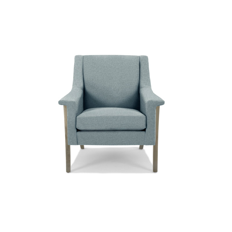 Arlo Armchair, Paprika Polyester Blend, Driftwood