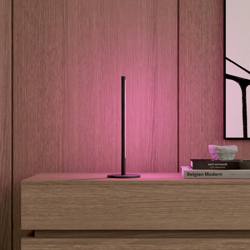 Minimalist RGB LED Table Lamp, Black