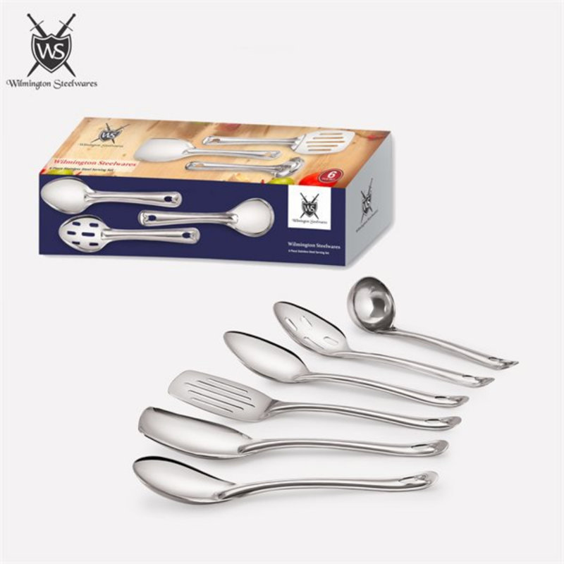 Elegant Stainless Steel 6-Piece Cooking Utensil Set