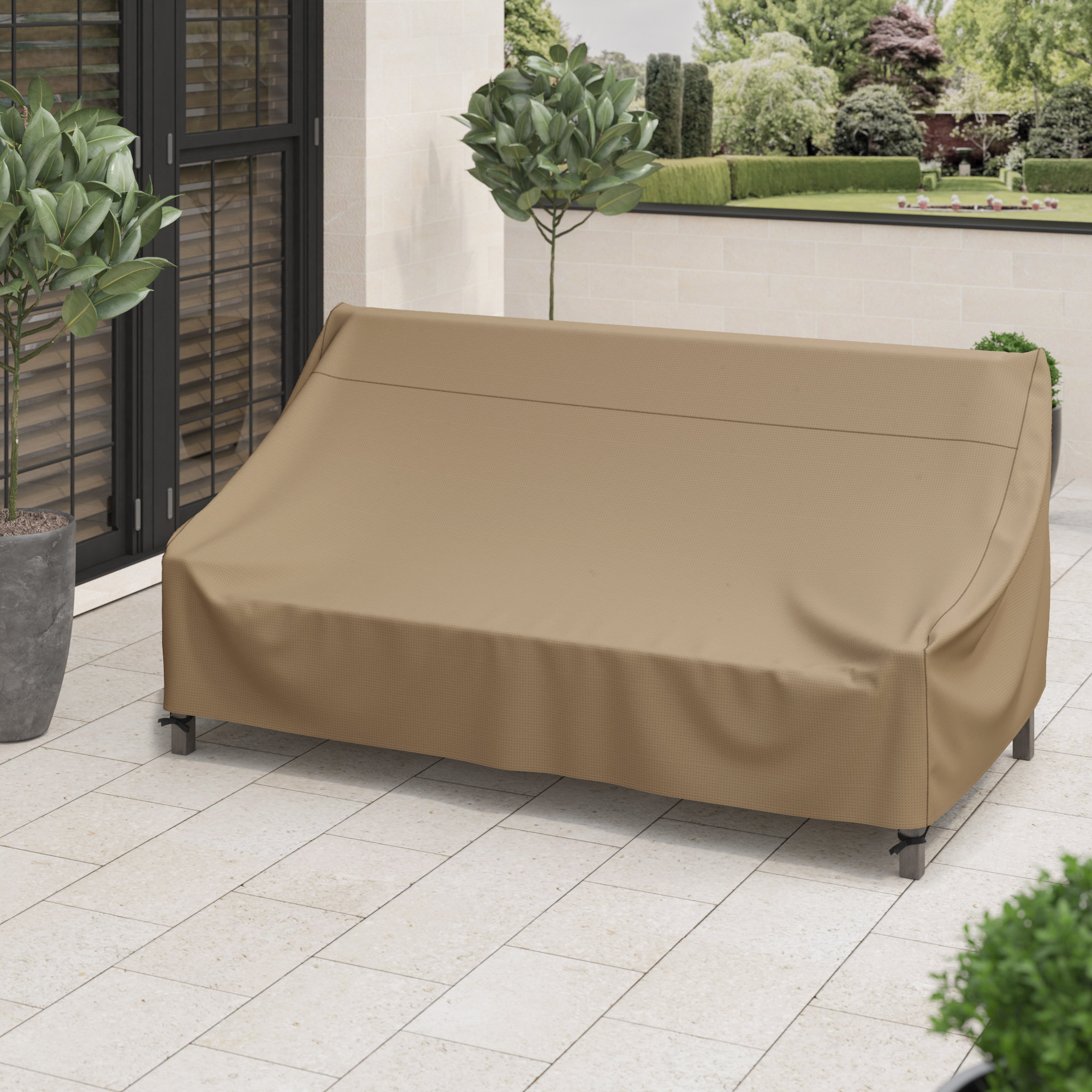  ULTCOVER Square Patio Heavy Duty Table Cover - 600D Tough  Canvas Waterproof Outdoor Dining Table and Chairs General Purpose Furniture  Cover Size 106 inch : Patio, Lawn & Garden