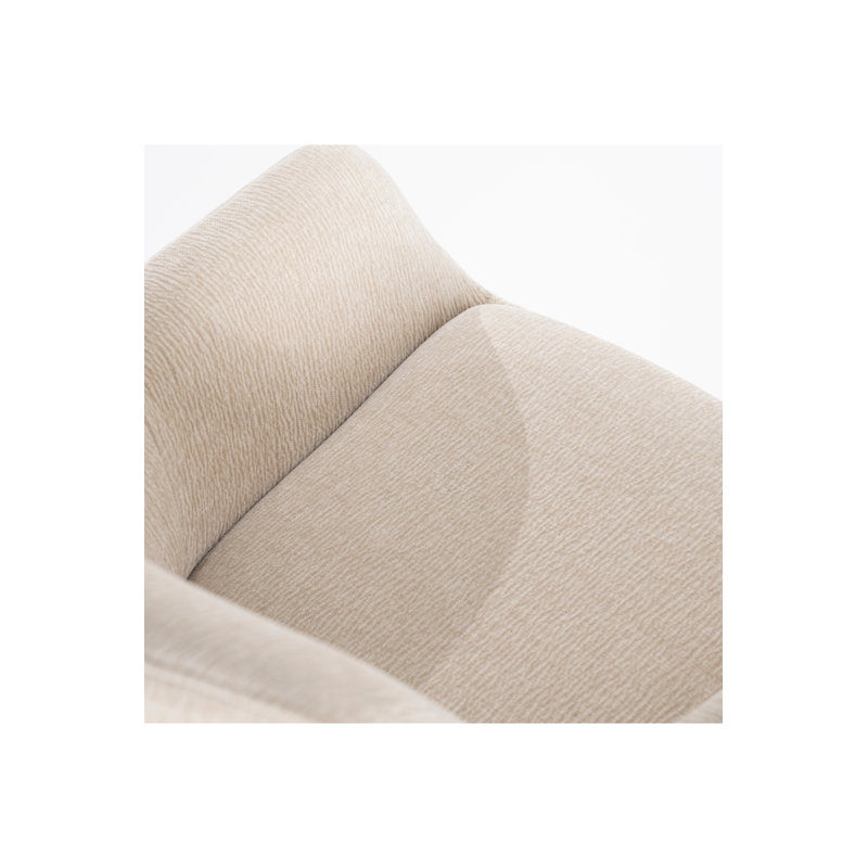 Accent Chair Swivel Armchair, Beige