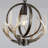 1- Light 13'' Dimmable Retro Metal Globe Rustic Farmhouse Chandelier With Resin 4 Antlers Vintage Style For Dining Room, Kitchen, Entryway, Living Room-1549565807