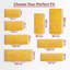 Aspire Homeware Mustard Yellow Shaggy Area Rug Soft Plush Indoor Carpet-1611111625