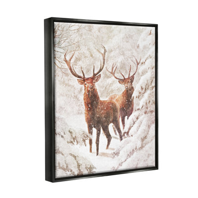 " Elks Snowy Forest Wildlife " by Pip Wilson