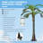 Artificial Lighted Palm Tree With 3 Coconuts, 200 LED Light