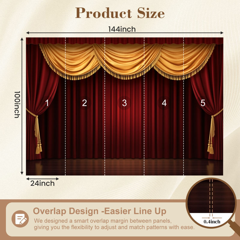 Peel and Stick Elegant Velvet Red, L 144 po x l 100 po