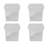 Wham Clip Square Plastic Storage Boxes with Secure Clip Lock Lids Clear/Clear/Clear