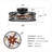 20" Matte Black Caged Flush Mount Ceiling Fans 