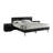 Greylynn 3 Piece Platform Bedroom Set in Wood with Black Finish-2133901693