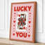 Lucky You Retro - Wrapped Canvas-1437686352-1437686354