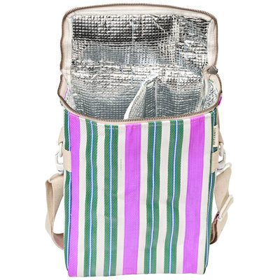 Nylon recyclé: sac isotherme pour boissons - vert ruppie maritime