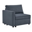 Canapé modulaire de rangement en L à assise en L 109,84 po Hymes avec coussin détachable, canapé modulaire avec repose-pieds-133688932
