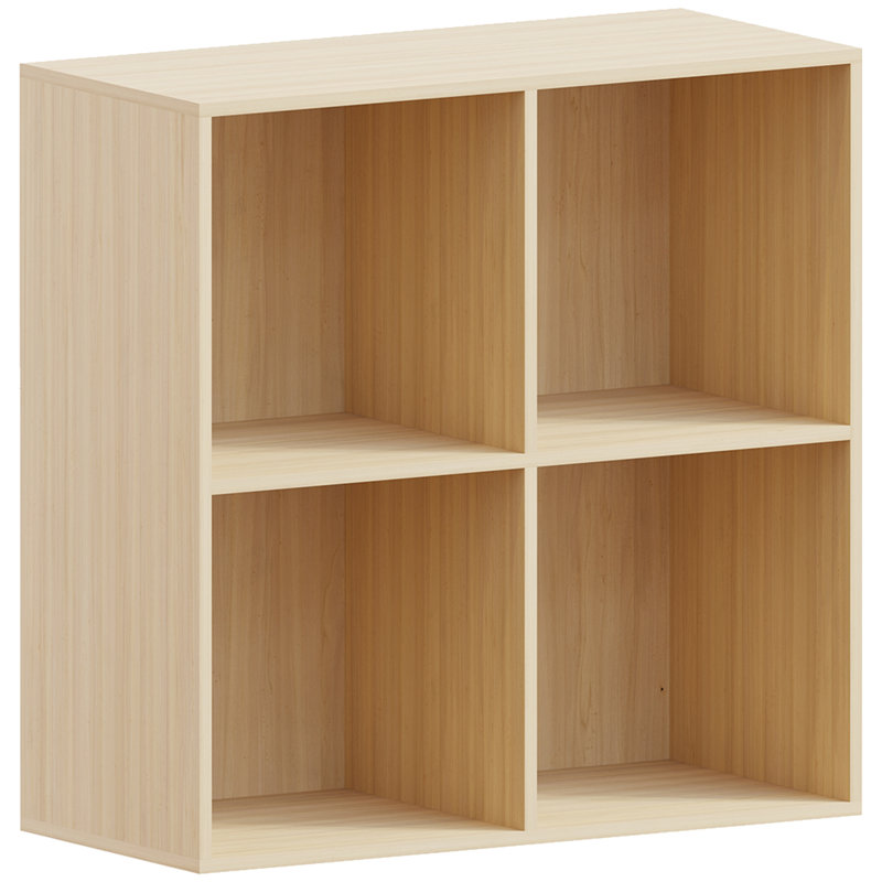 Oreland Cube Bookcase, Oak, 64.5cm H x 65cm W x 29cm D