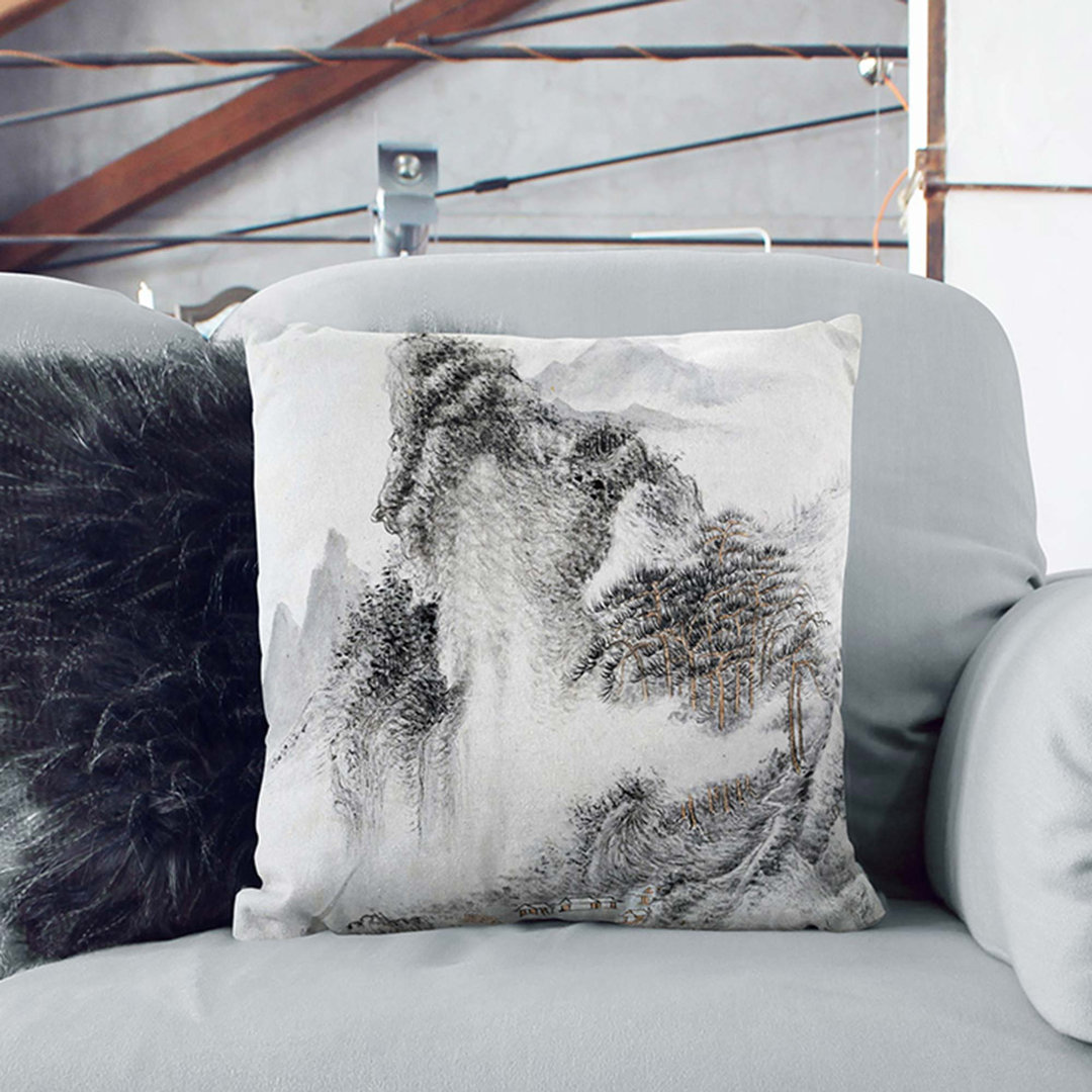 Landscape Vol.1 by Yun Shouping Cushion with Filling