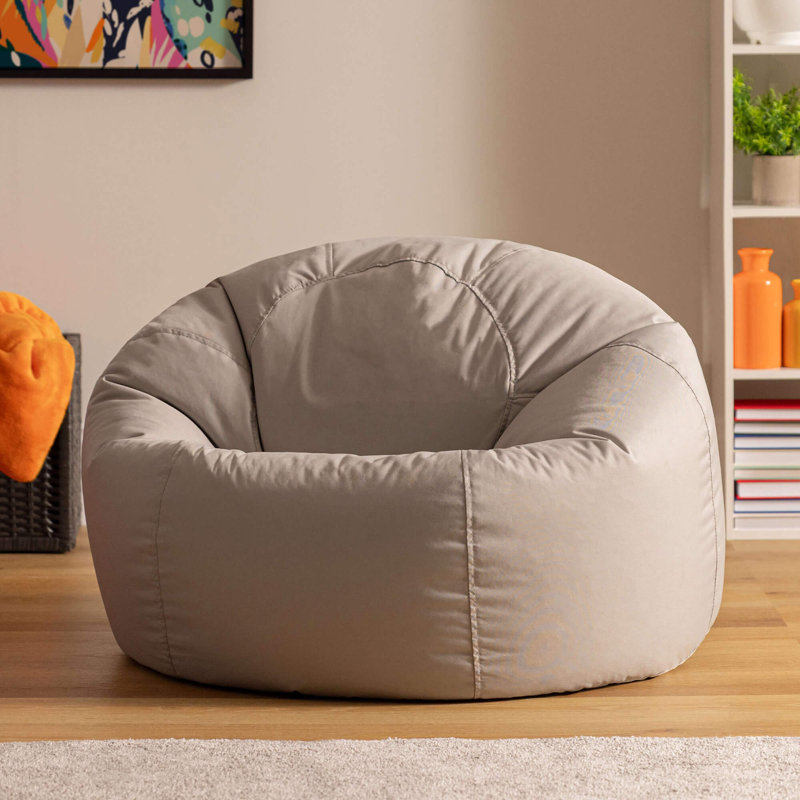 Bean Bag Bazaar Kingston Water-Resistant Classic Bean Bag, Grey