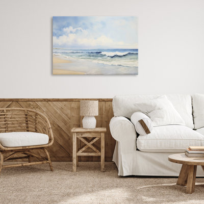 «Watercolor Beach Tide», art mural par LSR Creative Studio