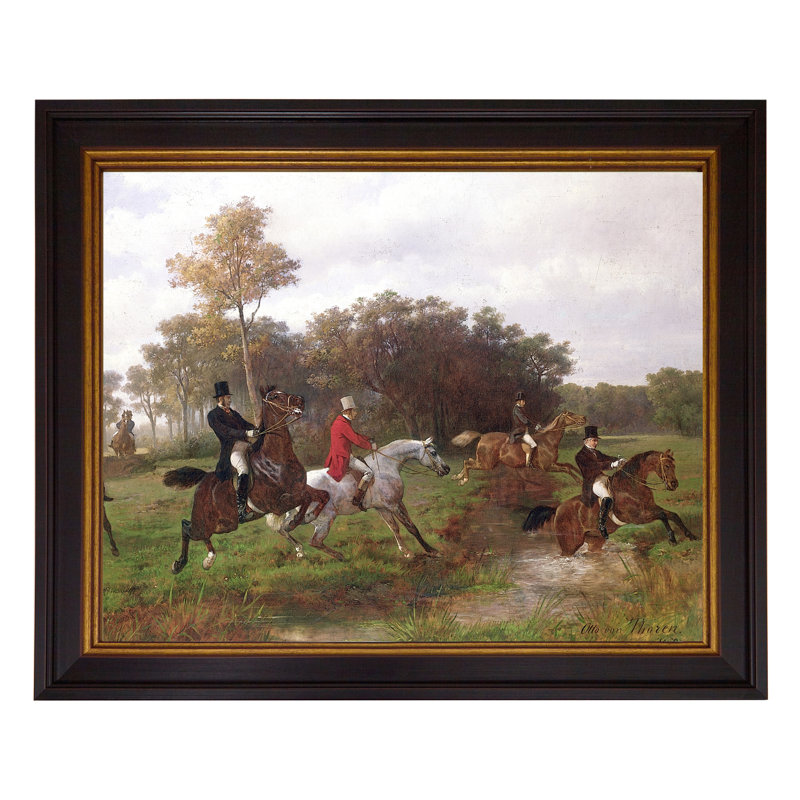 The Steeple Chase - Single Picture Frame Painting on Canvas