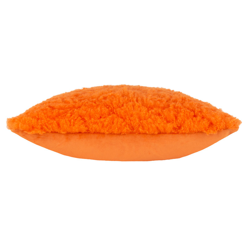 Fluff Square Throw Cushion Covers, Orange