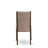Lancy Parsons Dining Chairs - Dark Khaki Linen Fabric Padded Chairs-635078654-585688666
