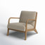 Fauteuil d'appoint de style Mid-Century Novak-49673912-88881714
