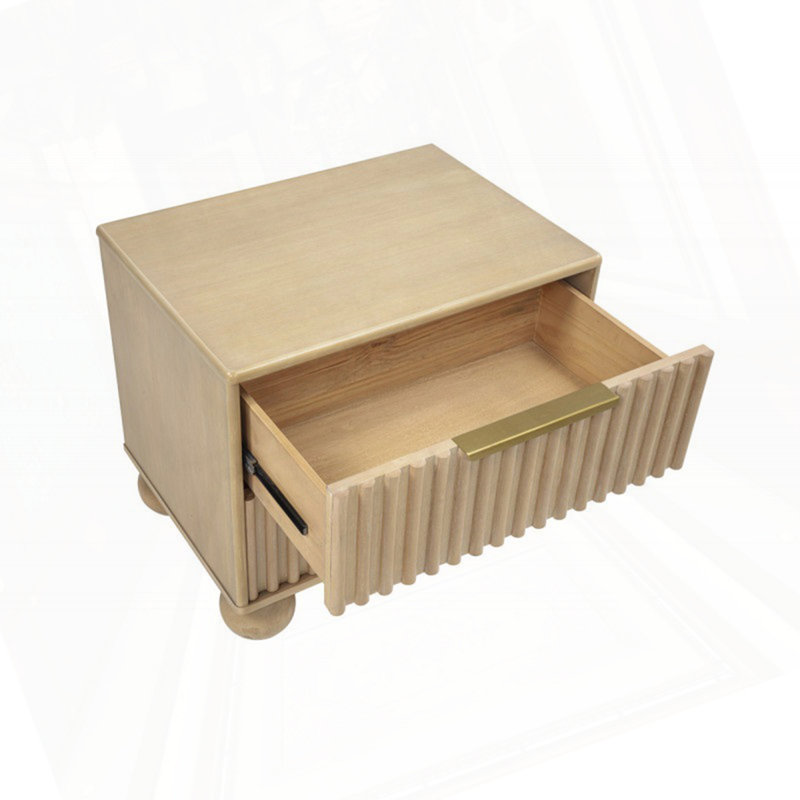 Table de chevet 2 tiroirs en bois