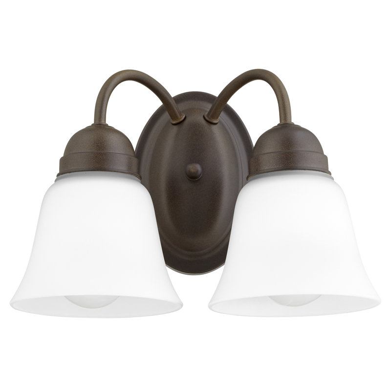2 - Light Dimmable Bath Sconce, Oiled Bronze